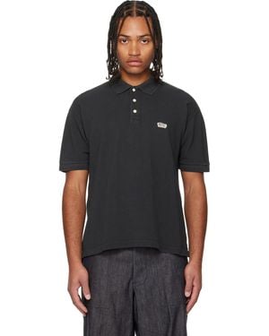 Visvim Jumbo Weller S/S Dmgd Polo - Black