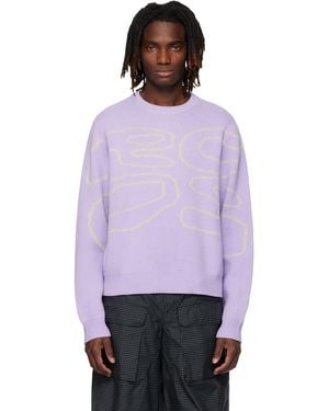 RCOS Stack Logo Knit Jumper - Purple