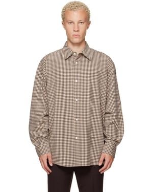 Marni Micro-Check Shirt - Brown