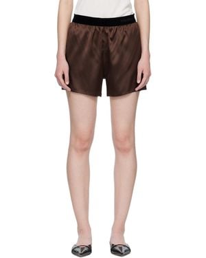Tom Ford Stretch Silk Satin Boxer Shorts - Black
