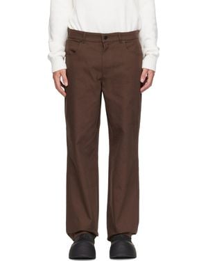Moncler Canvas Cargo Trousers - Brown