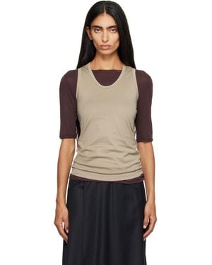 Ssstein Suvin Cotton Tank Top - Black