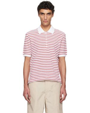 Thom Browne Short Sleeve Polo - Red
