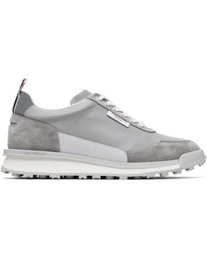 Thom Browne Vitello Calf Alumni Trainers - Black