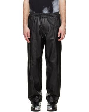 adidas Originals A-Type Firebird Leather Pants - Black