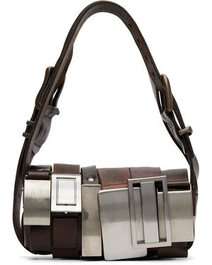 HODAKOVA Sac Baguette Brun À Boucles - Métallisé