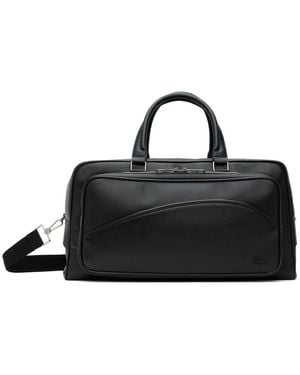 Lacoste Angy Leather Duffle Bag - Black