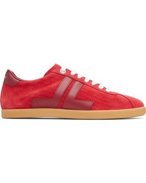 Lanvin Glen Full Leather Trainers - Red