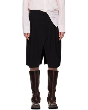 Acne Studios ブラック Suit ビスコース ミディアムスカート