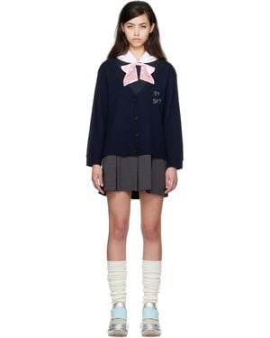 Im Sorry by Petra Collins Ssense Exclusive & Jennyfax Edition Cardigan Hoody Minidress - Black