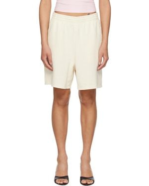 Skims Off- French Terry Long Shorts - White