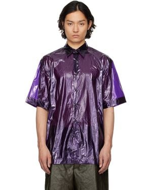 Dries Van Noten Chemise Transparente Mauve - Violet