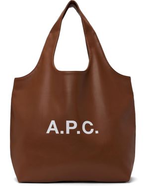 A.P.C. ブラウン Ninon トートバッグ