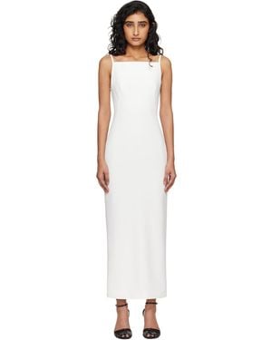 Givenchy Off- Sliced Cady Maxi Dress - Black