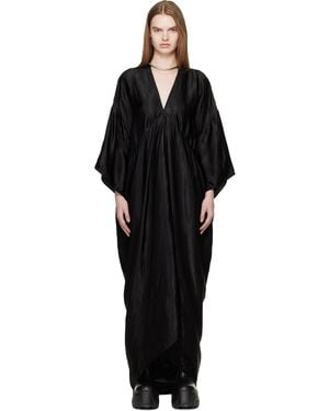 Rick Owens Temple Tommykite Maxi Dress - Black