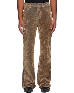 Amiri Velvet Flare Jeans - Brown