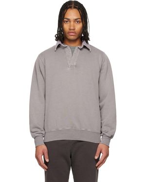 Les Tien Moto Back Polo - Grey