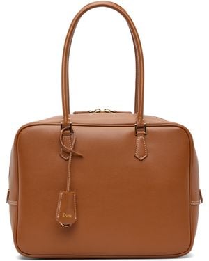 DUNST タン Classic 28 レザー バッグ - ブラウン