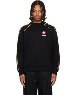 CASABLANCA Gradient Piping Raglan Sweatshirt - Black