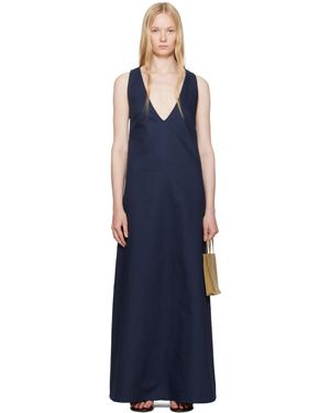 Ruohan Kee Denim Maxi Dress - Blue