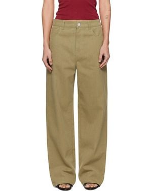 Rohe Khaki Baggy Fit Jeans - Multicolor
