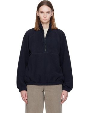 NOTHING WRITTEN Woolly Fleece Jumper - Blue