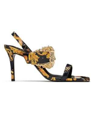 Versace Jeans Couture Couture Emily Slingback Heeled Sandals - Black