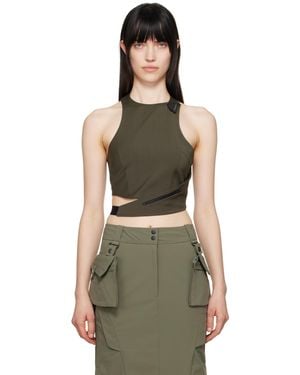 Hyein Seo Cinched Halter Tank Top - Green