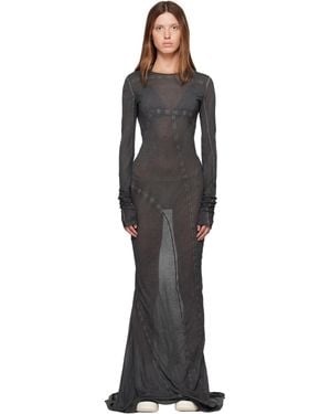 Rick Owens Tower Simple Edfu Maxi Dress - Black