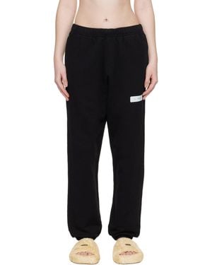 MM6 by Maison Margiela Unbrushed Cotton Joggers - Black