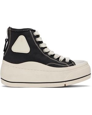 R13 Kurt High Top Trainers - Black