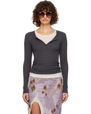C+plus Series Haut Étagé Gris Et Blanc Cassé - Noir