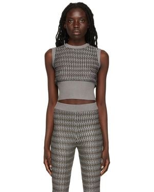 Eckhaus Latta Grey Cobra Vest - Black