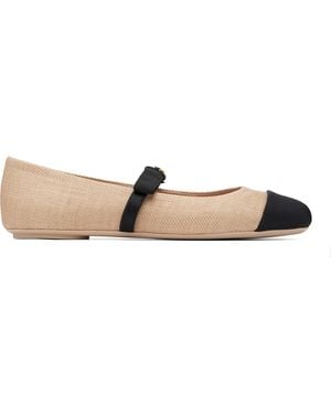 Gianvito Rossi Minou Ballerina Flats - Natural