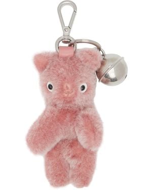 Acne Studios Teddy Bear Keychain - Pink