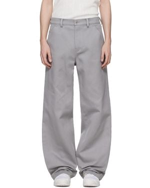 Rier Antique Gabardine Trousers - Grey