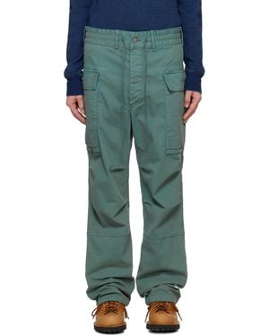 RRL Herringbone Twill Cargo Trousers - Green