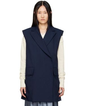 Sportmax Navy Cloruro Vest - Blue