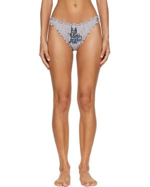 Chopova Lowena 'Feelings' Heartbreak Briefs - Blue