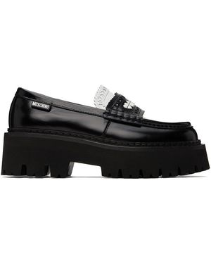 Moschino プラットフォーム ローファー - ブラック