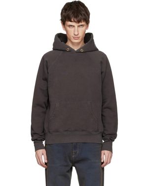 Les Tien Heavyweight Classic Raglan Hoodie - Black