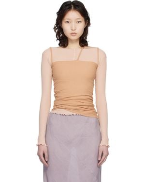 Baserange Ssense Exclusive Tan Nida Tank Top - Multicolor