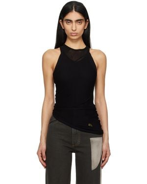 Eckhaus Latta Spiral Tank Top - Black