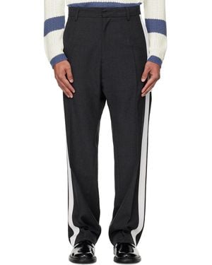 STEFAN COOKE Tuxedo Trousers - Black