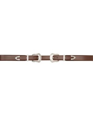 Toga Ceinture Brune À Boucles - Marron