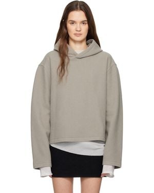Rier Fleece Crop Hoodie - Black