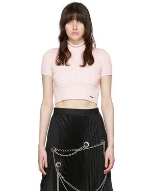 we11done Rayon Short Sleeve Turtleneck - Black