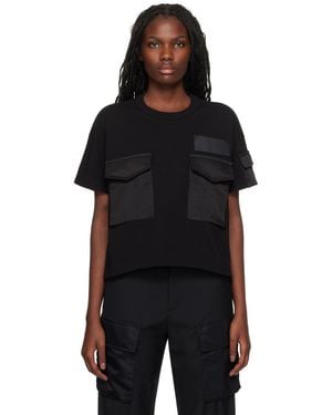 Sacai Spiewak Edition Cotton Jersey T-Shirt - Black