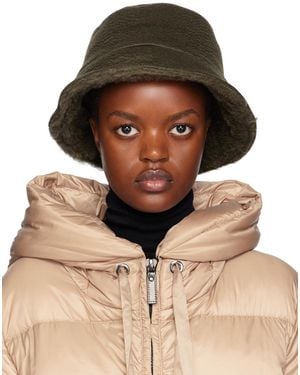 Max Mara リバーシブル カーキ Fiducia ハット - ブラウン