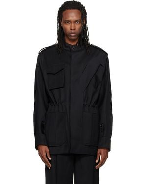 NULLUS Deconstructed Parka Jacket - Black